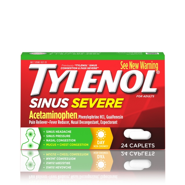 Picture of Tylenol Sinus Severe Non-Drowsy Day Relief Caplets 24 ct