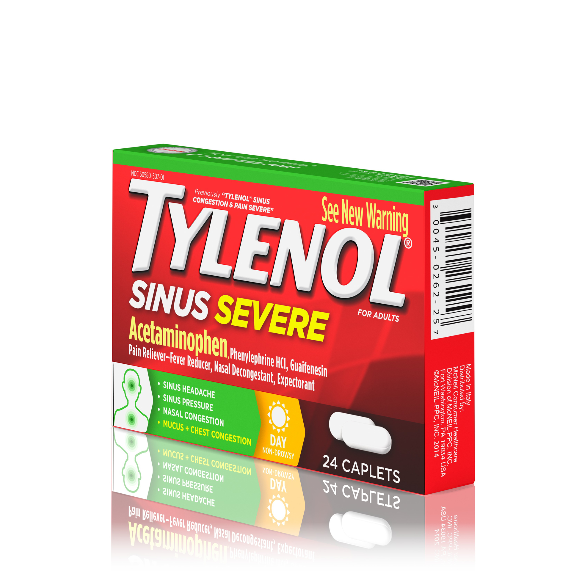 Tylenol Sinus Severe NonDrowsy Day Relief Caplets 24 ct