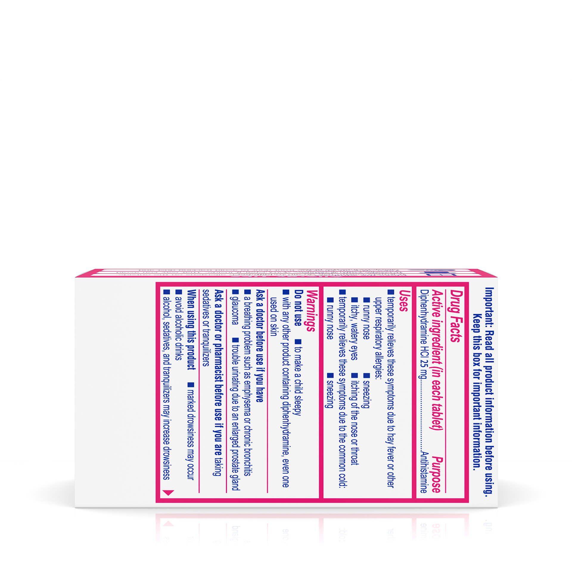 Benadryl Ultratabs Antihistamine Allergy Medicine