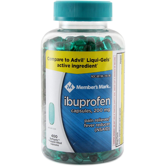 Picture of Member's Mark Ibuprofen Softgels 200mg 400 ct