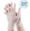 Picture of Disposable Vinyl Gloves Non-Sterile Powder Free Smooth Touch Food Service Grade 200 pack Large Size