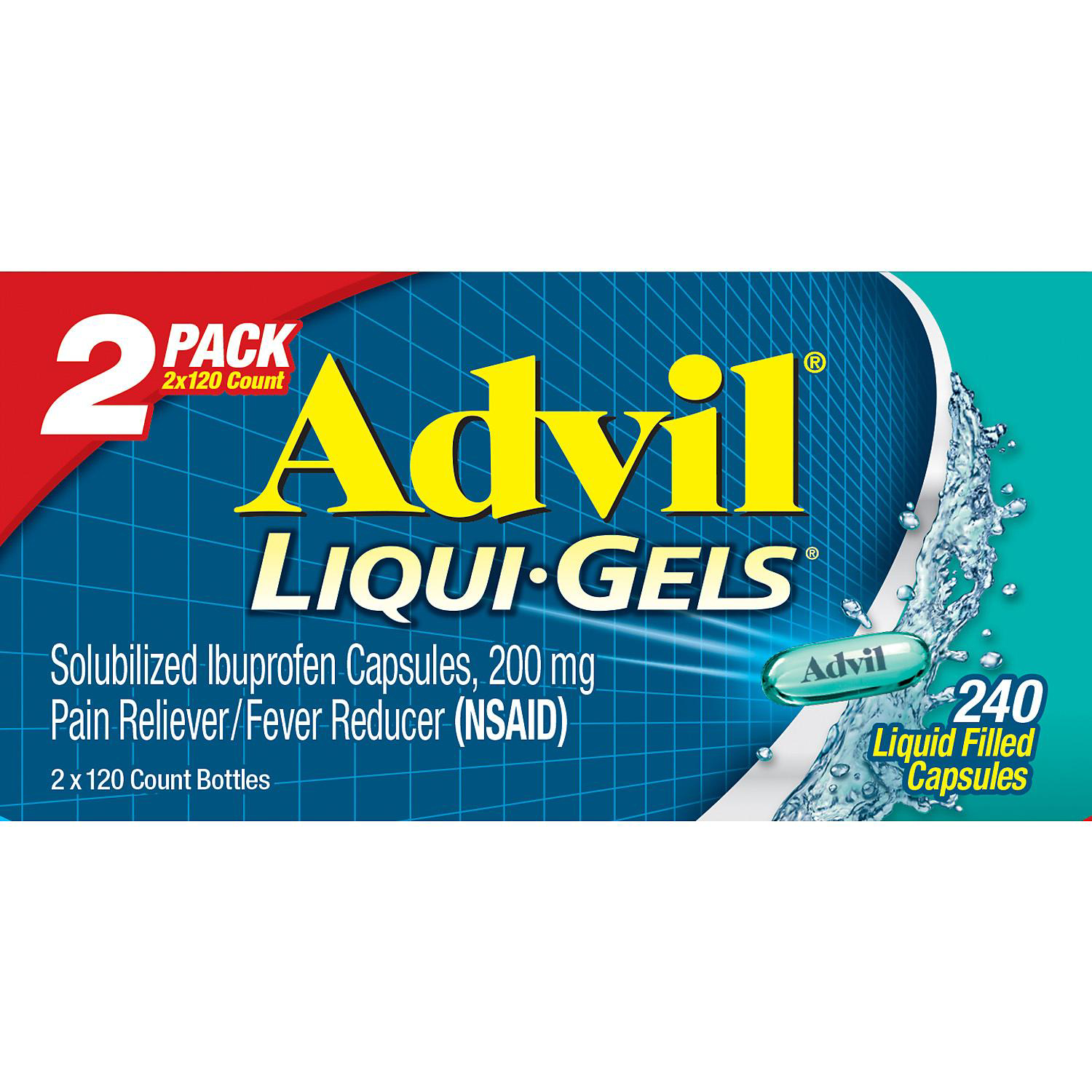 Usa-angel.com. Advil Liqui Gels Pain Reliever Fever Reducer Liquid 