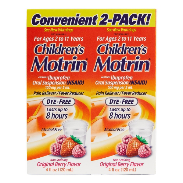 Picture of Children's Motrin Oral Suspension 4 oz 2 pk