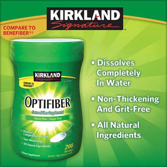 Picture of Kirkland Signature Daily Prebiotic Dietary Fiber Supplement Powder OPTIFIBER 25.6 Ounces