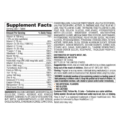 Picture of Member's Mark Women's Daily Multivitamin 275 ct