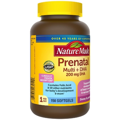 Picture of Nature Made Prenatal + DHA 200 mg Softgels 150 ct