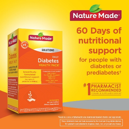 Picture of Nature Made Daily Diabetes Health Pack Dietary Supplement 60 pk