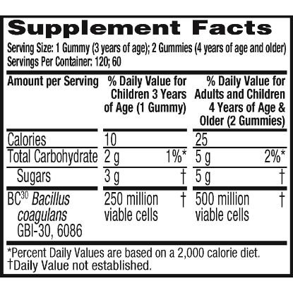Picture of Digestive Advantage Probiotic Gummies 120 ct