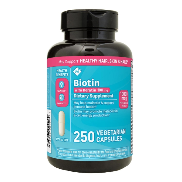 Member's Mark Biotin 10,000mcg with Keratin 100mg 250 ct