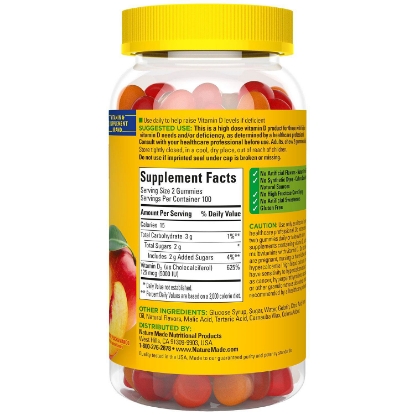 Picture of Nature Made Extra-Strength Vitamin D3 5000 IU Gummies 125 mg 200 ct