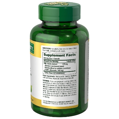 Picture of Natures Bounty Milk Thistle 175mg 200 ct