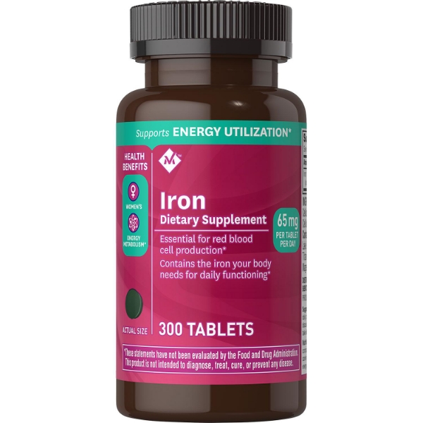 Picture of Members Mark 65 mg Iron Dietary Supplement 300 ct