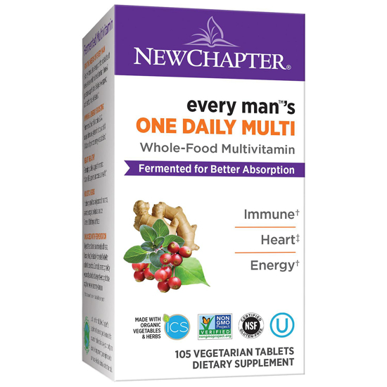 Picture of New Chapter Every Man One Daily Fermented Whole-Food Men's Multivitamin 105 ct