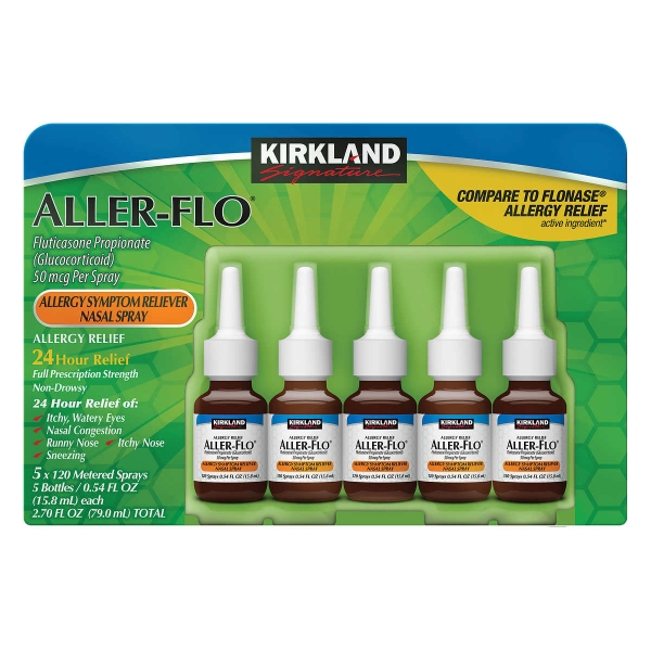 Picture of Kirkland Signature Aller Flo 50mc Allergy Spray 5 Bottles