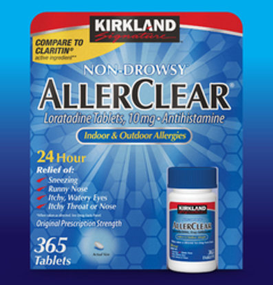 Picture of Kirkland Signature NonDrowsy AllerClear Antihistamine 10 mg 365 Tablets