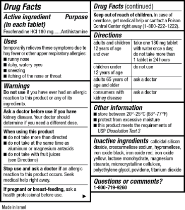 Picture of Kirkland Signature Aller Fex Antihistamine 180 mg 180 Tablets