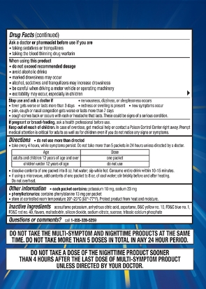 Picture of Theraflu Multi-Symptom + Nighttime Severe Cold & Cough 24 Powder Packets