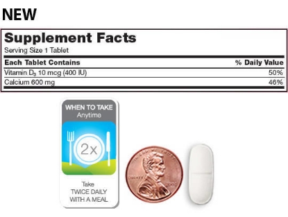 Picture of Kirkland Signature Calcium 600 mg with Vitamin D3 500 Tablets