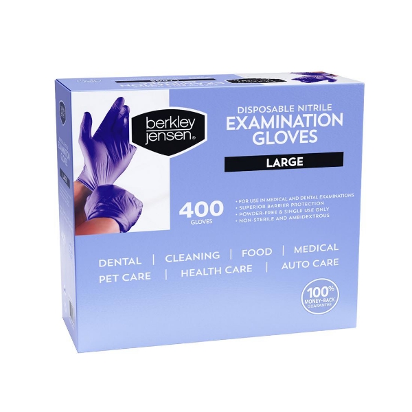 Picture of Berkley Jensen Large Nitrile Gloves 400 ct