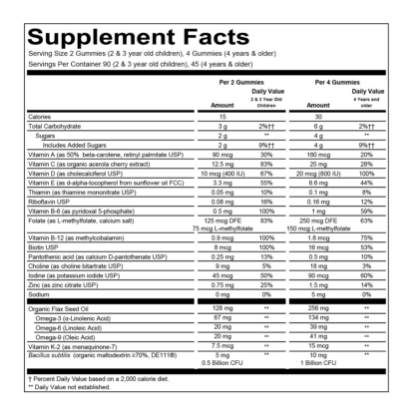 Picture of Smarty Pants USDA Organic Kids & Toddler Complete Multivitamin 180 Vegetarian Gummies