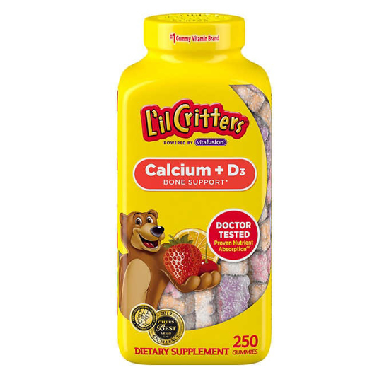 Picture of L'il Critters Calcium + D₃ 250 Gummy Bears