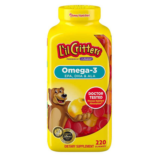 Picture of Lil Critters Omega 3 DHA 220 Gummies