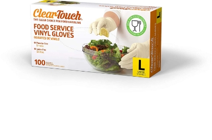 Picture of ClearTouch Food Service Vinyl Gloves 300 Count Large