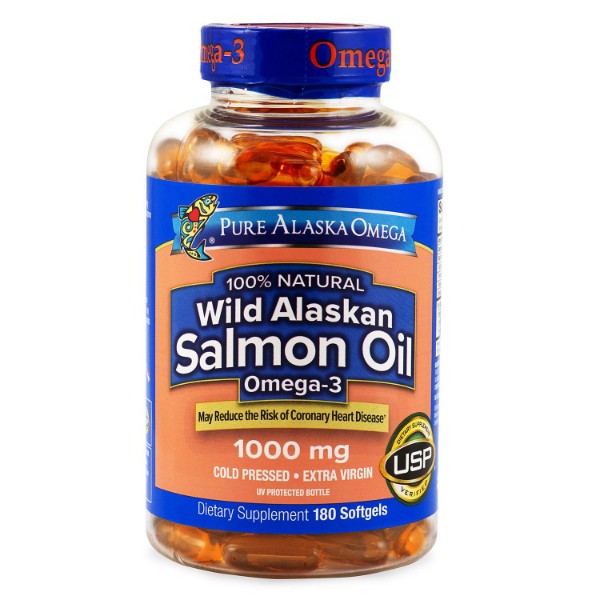 Picture of Wild Alaskan Salmon Oil Softgels 180 Count