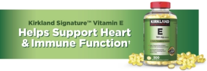 Picture of Kirkland Signature Vitamin E 180 mg 500 Softgels