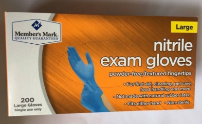 Picture of Members Mark Nitrile Exam Gloves Large 200 ct.