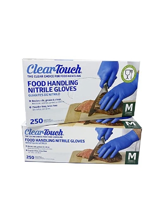 Picture of Clear Touch Food Handling Nitrile Gloves  Medium 250 Count
