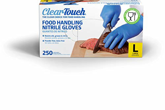 Picture of Clear Touch Food Handling Nitrile Gloves Large 250 Count