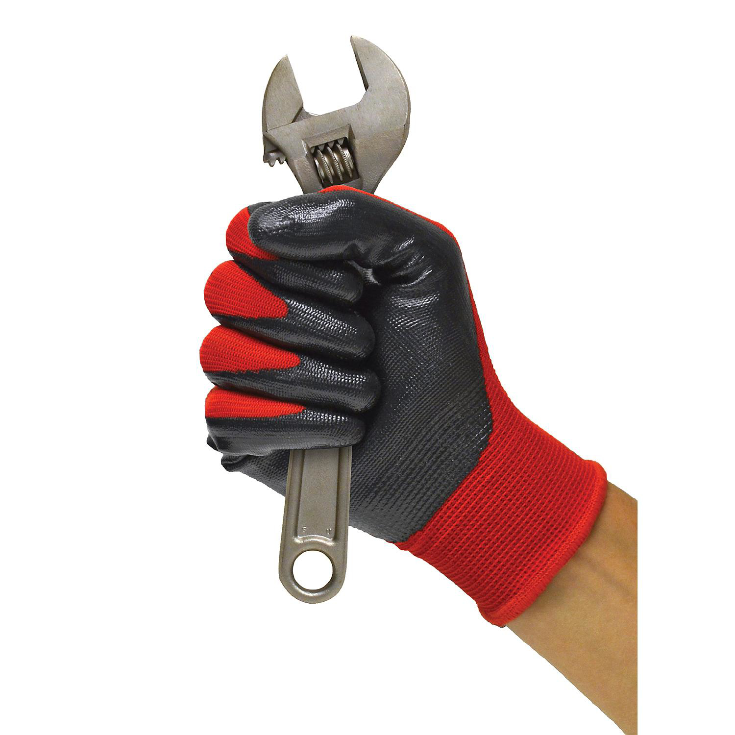 2 Pack Grease Monkey Nitrile-Coated Work Gloves – Size L, Durable Grip, Great For Mechanics & DIY