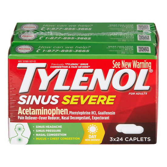 Picture of Tylenol Sinus Severe 24 ct 3 pk