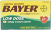 Picture of Bayer Aspirin Regimen Low Dose 81 mg 400 Enteric Coated Tablets