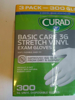 Picture of Curad Basic Care 3G Vinyl Exam Gloves Large 300 ct