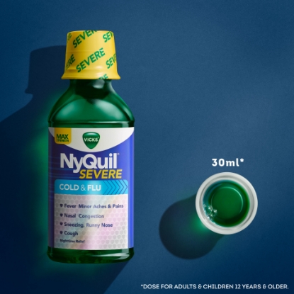 Picture of Vicks NyQuil Severe Cold & Flu Liquid 36 Ounces