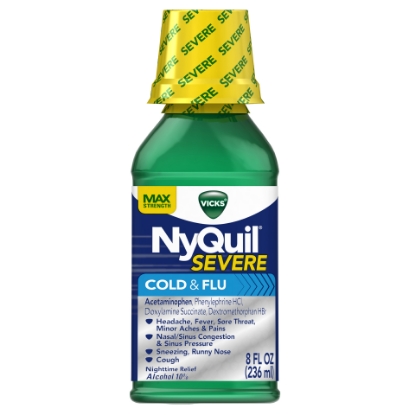 Picture of Vicks NyQuil Severe Cold & Flu Liquid 36 Ounces