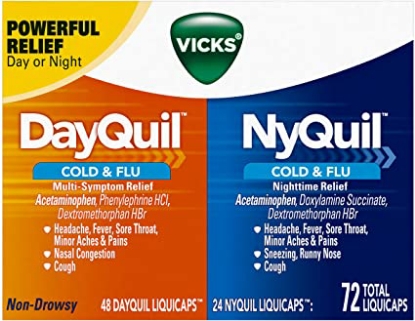 Picture of Vicks Dayquil And Nyquil Cold & Flu Relief Liquicaps Convenience Pack 72 Count