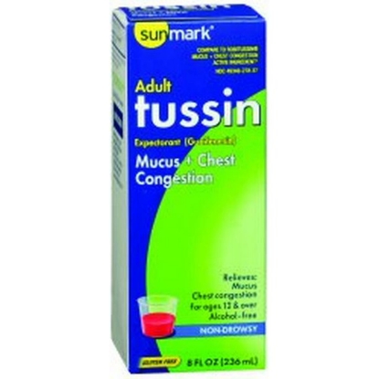 Picture of sunmark Cold and Cough Relief 100 mg 5 mL Strength Liquid 8 oz