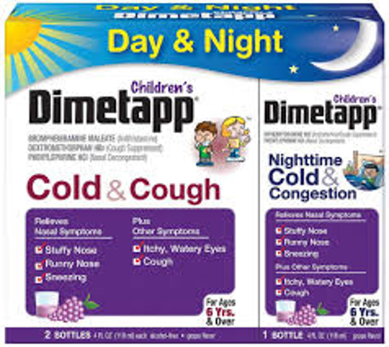 Picture of Dimetapp Children's Cold and Cough Day and Night and Congestion Night 3 pk