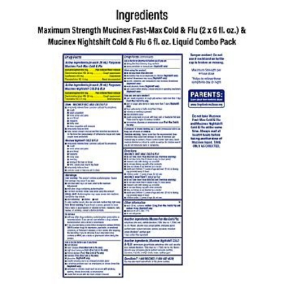 Picture of Mucinex Fast-Max Cold & Flu with Mucinex Night Shift Liquid Cold & Flu Variety Pack