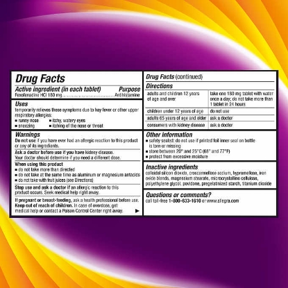 Picture of Allegra Allergy Non-Drowsy 90 Tablets