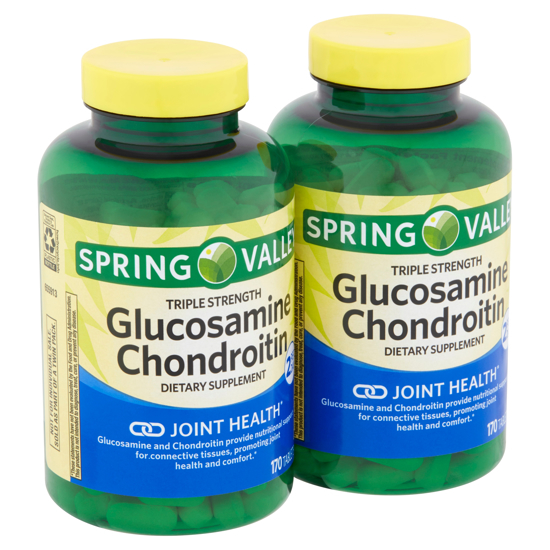 Picture of Spring Valley Triple Strength Glucosamine Chondroitin Tablets 170 Tablets Twin Pack