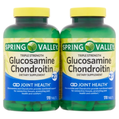 Picture of Spring Valley Triple Strength Glucosamine Chondroitin Tablets 170 Tablets Twin Pack