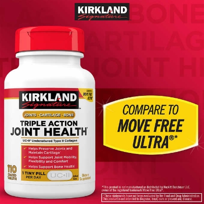 Picture of Kirkland Signature Triple Action Joint Health 110 Coated Tablets