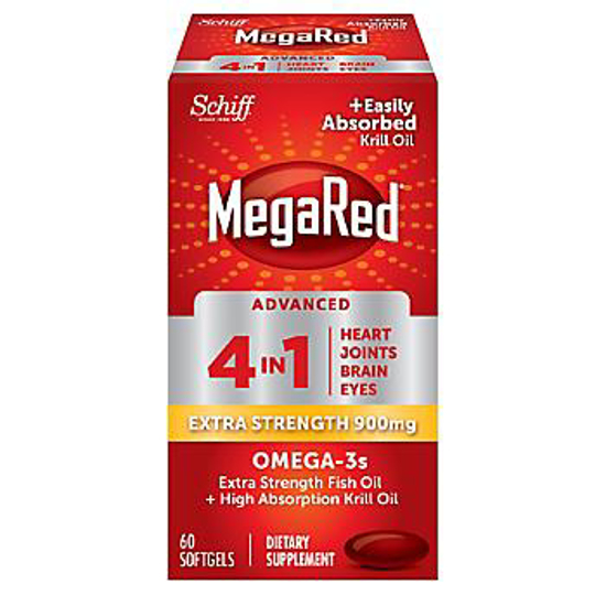 Picture of MegaRed Advanced 900 mg Omega 3 Krill Oil 4 in 1 Softgels 60 ct