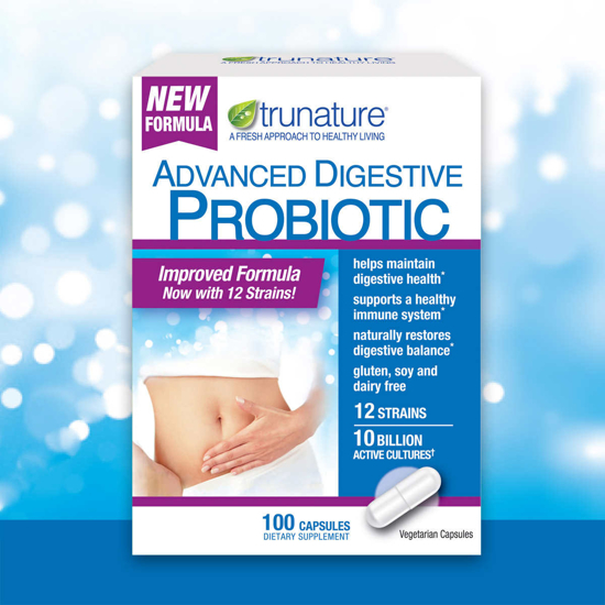 Picture of TruNature Digestive Probiotic Capsules 100 Count
