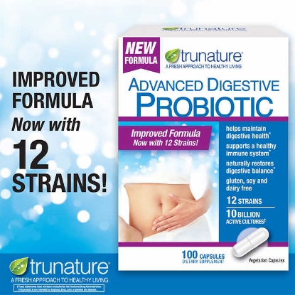 Picture of TruNature Digestive Probiotic Capsules 100 Count