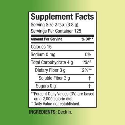 Picture of Equate Sugar Free Fiber Supplement Powder 125 Ct 16.7 Oz